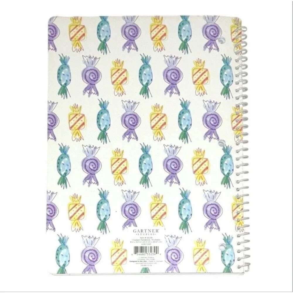 3x Mead and Gartner Studios Wide Ruled Spiral Notebooks 80-70 Sheets Each
